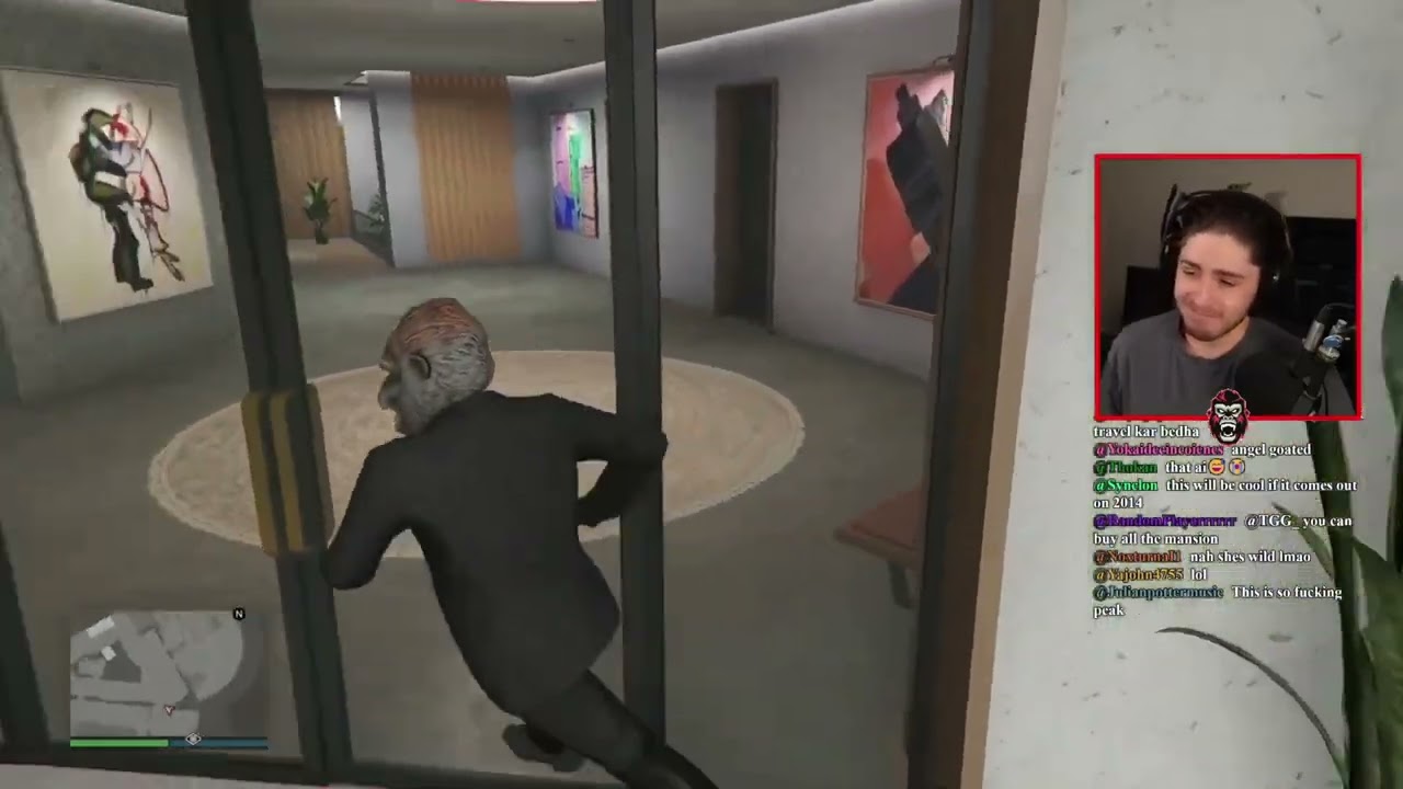 GTA ONLINE Mansion DLC, But It's @TGG_ Reacting to Angel Ai
