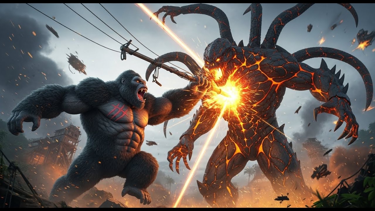 KONG vs LEVIATHAN Awakening of the Ancient Titan! 🦍⚡🌋 The Most Devastating Battle on Skull Island!