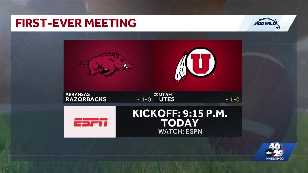 Arkansas Razorbacks face No. 20 Utah Utes in SEC-Big 12 showdown in Salt Lake City