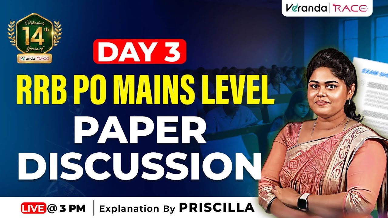 #DAY 3 | RRB PO MAINS | PAPER DISCUSSION | BY PRISCILLA