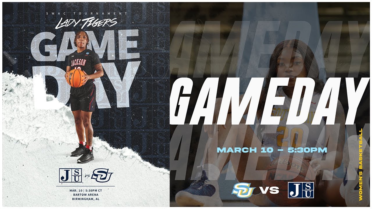 (1) Jackson State vs (4) Southern | 2023 SWAC Tournament: Semifinals | 3.10.23
