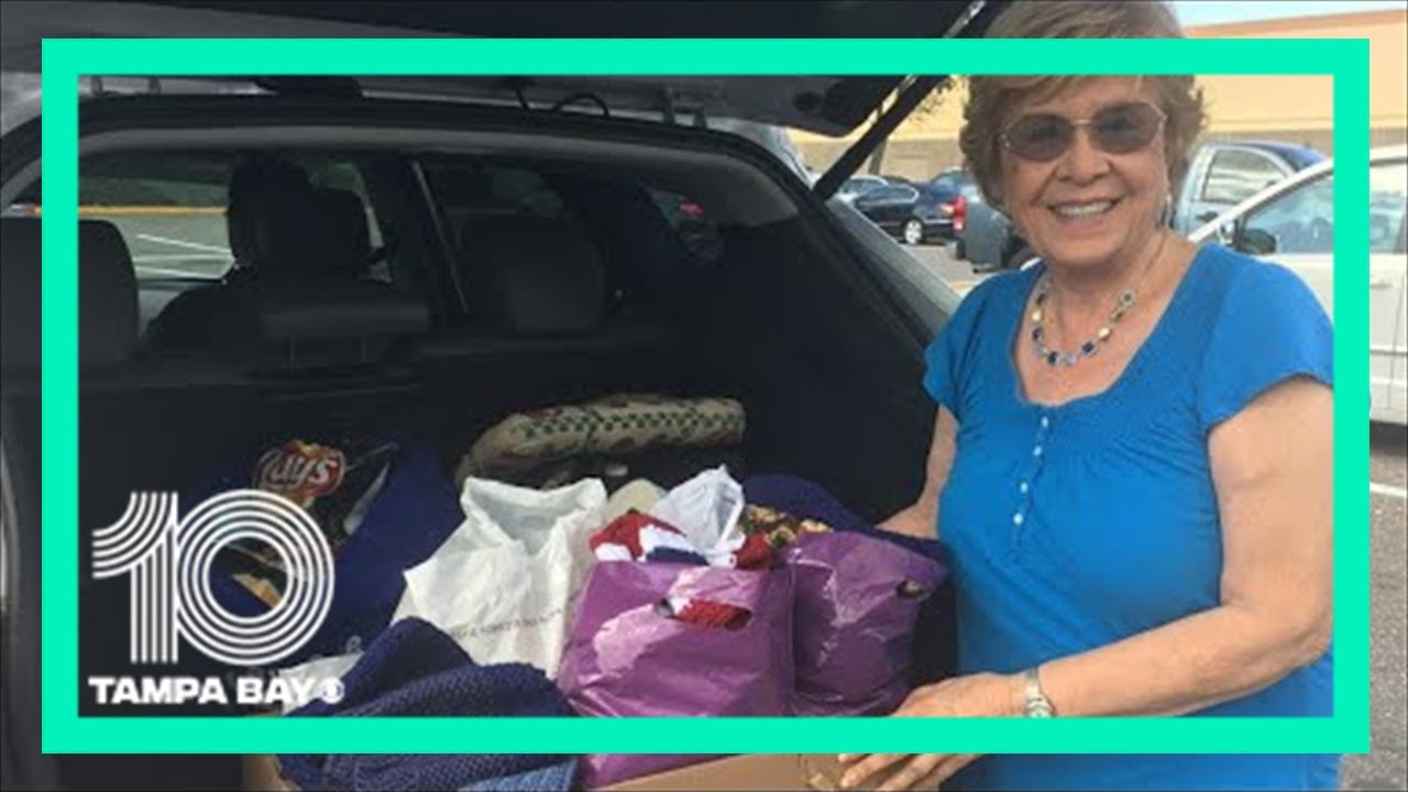 Military widow spends her days in COVID-19 isolation knitting hats for troops overseas