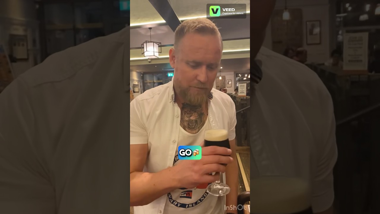 Trying Conor McGregor&rsquo;s Forged Irish Stout 🇮🇪 #conormcgregor #pubshorts #foodie