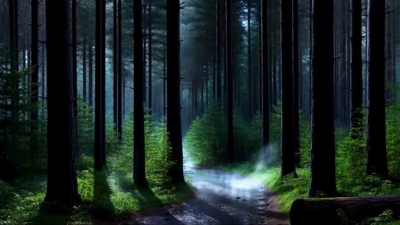 Gentle Rain at Night | Forest Ambience for Relaxation