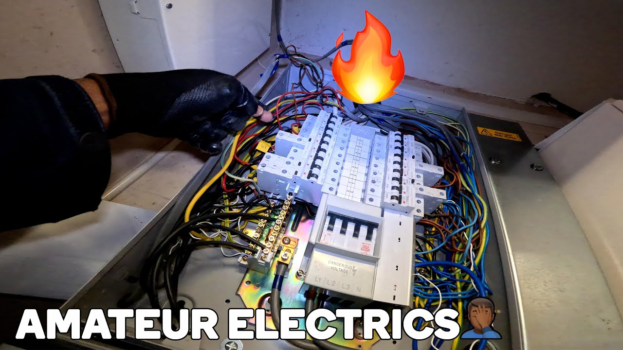 🔥 AMATEUR Electrical Work In A School