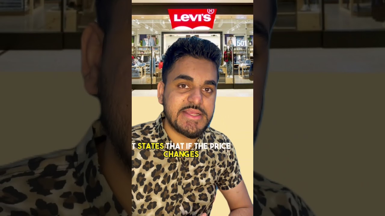 Levi&rsquo;s price difference money back hack 🤯