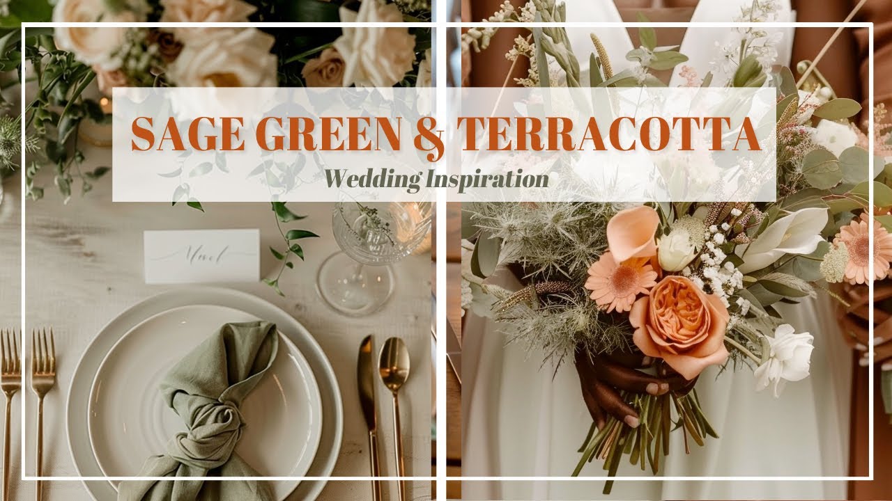 Wedding Color Theme Ideas 2024 - Sage Green & Terracotta 🌿🧡