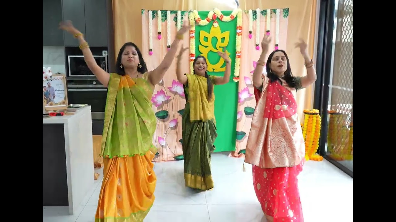 Baby shower dance| aaj sajeya x dil se bandhi ek for x Dhiktana | Godbharai | easy dance steps