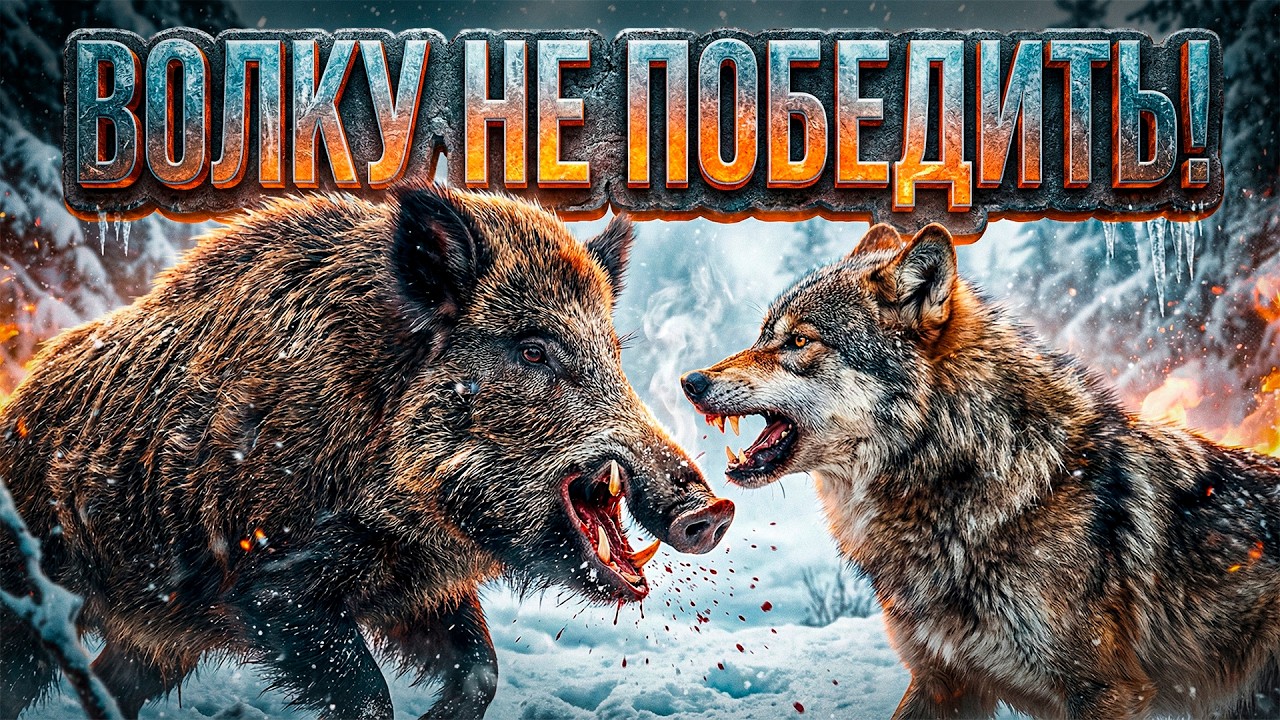 Почему Волки обходят Кабана стороной? ВСЯ СТАЯ в ужасе!
