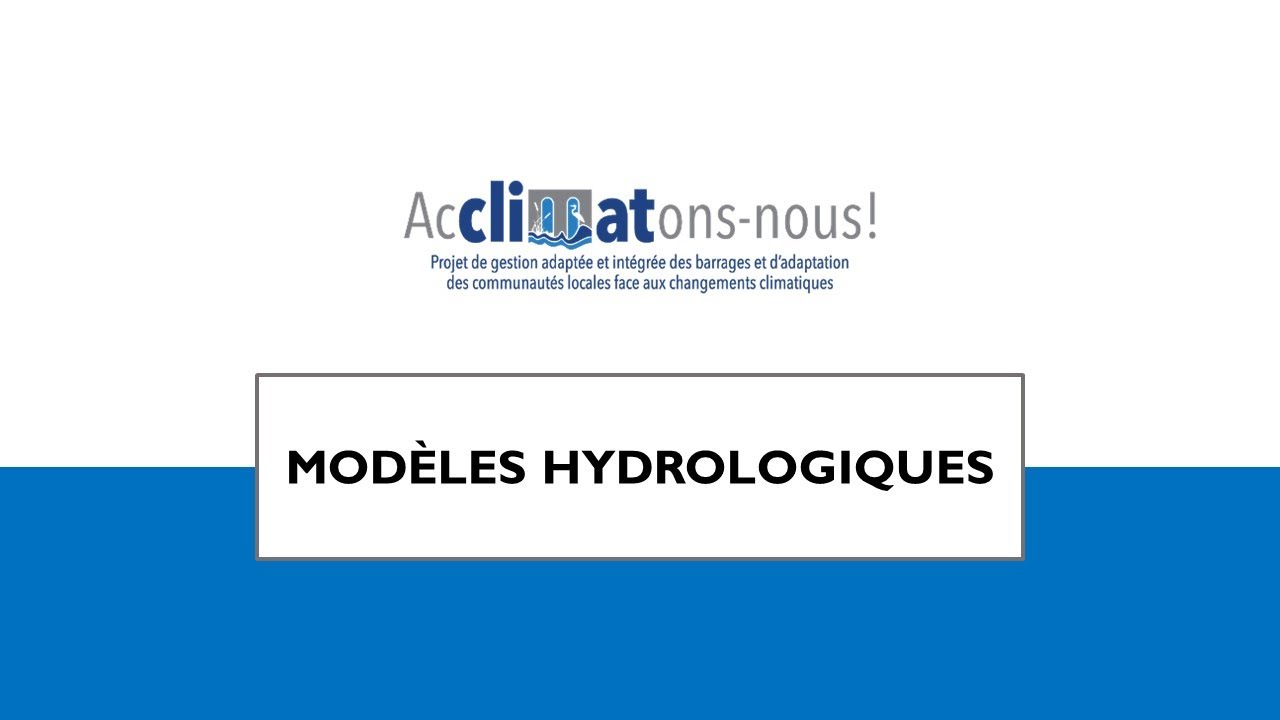 Mod&egrave;les Hydrologiques : Hydrotel et GR4J