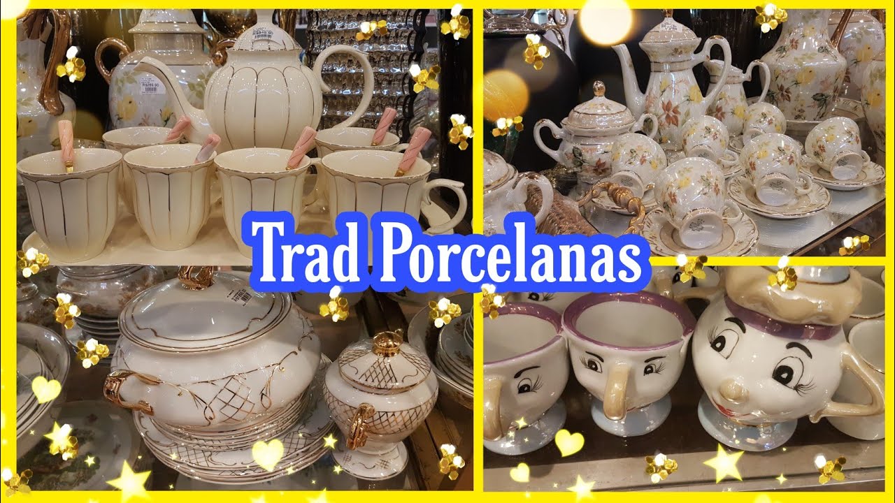 TRAD PORCELANAS ATUALIZADO// LOUÇAS DE PORCELANAS FILETADAS EM OURO