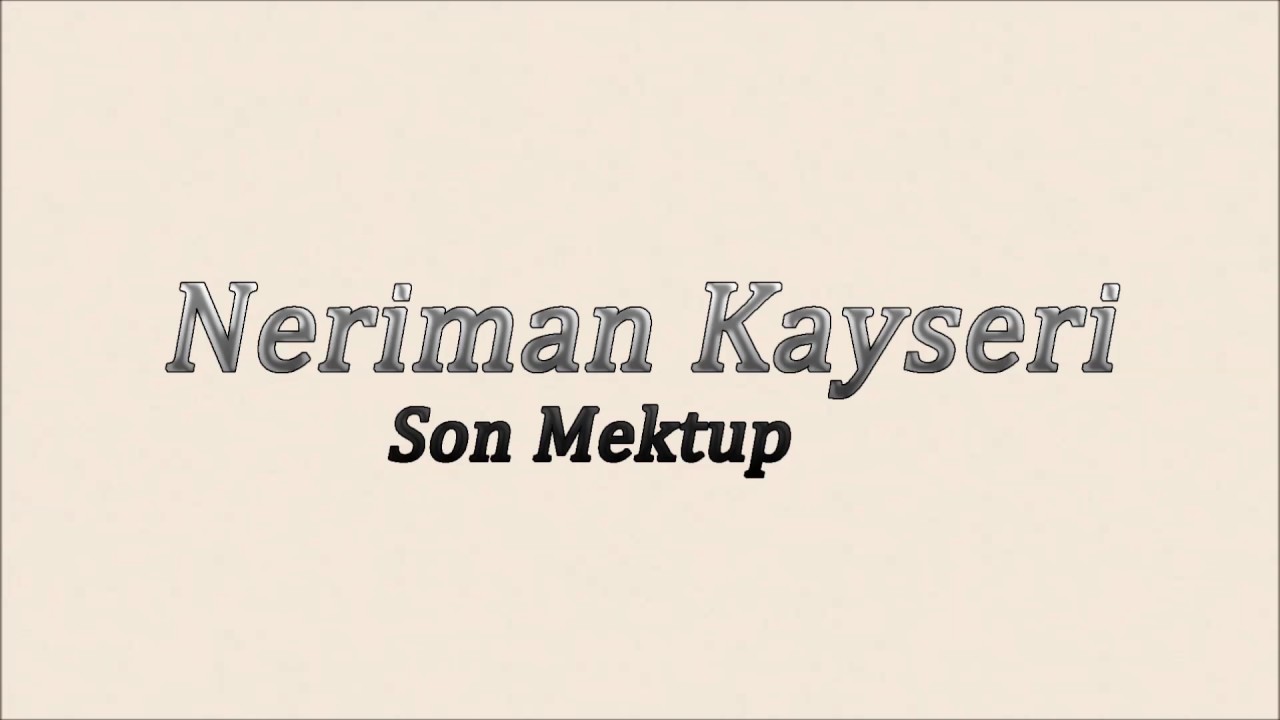 Neriman Kayseri - Gerek Kalmadı | Son Mektup | © Şah Plak