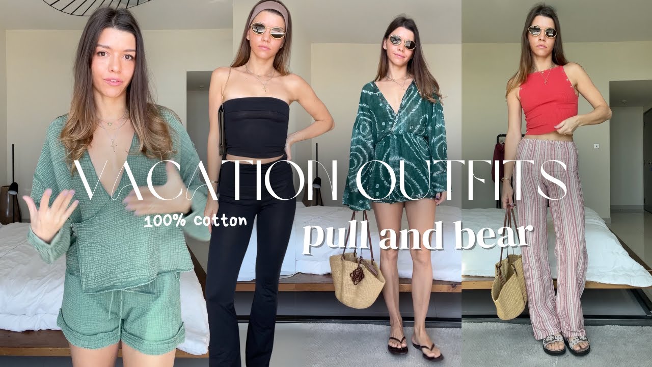 Pull and Bear Haul | 100% Cotton | Beach Vacation Outfits | Resort Wear