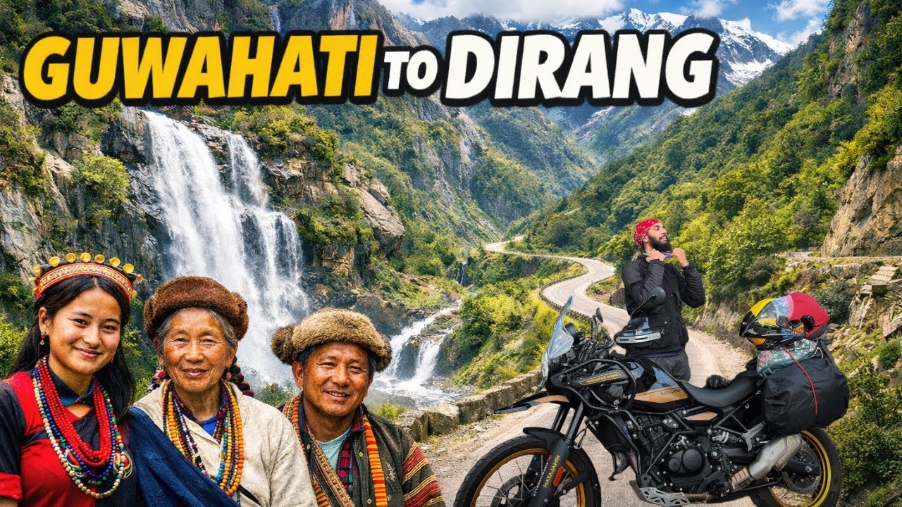 Guwahati To Dirang Valley | Solo Punjab to Northeast Bike Ride on Himalayan 450