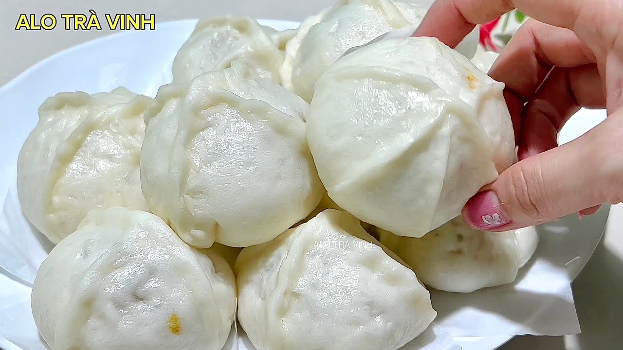 Bánh Bao Bông Mềm Xốp Cực Ngon Nhỏ Gọn Tém Là Hết Luôn- ALO TRÀ VINH