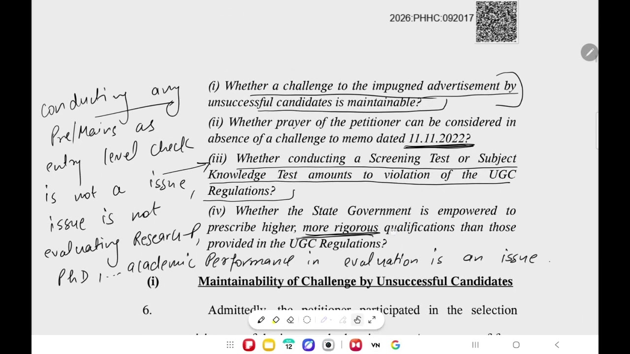 HPSC Assistant professor court case . Advt.no 43. 