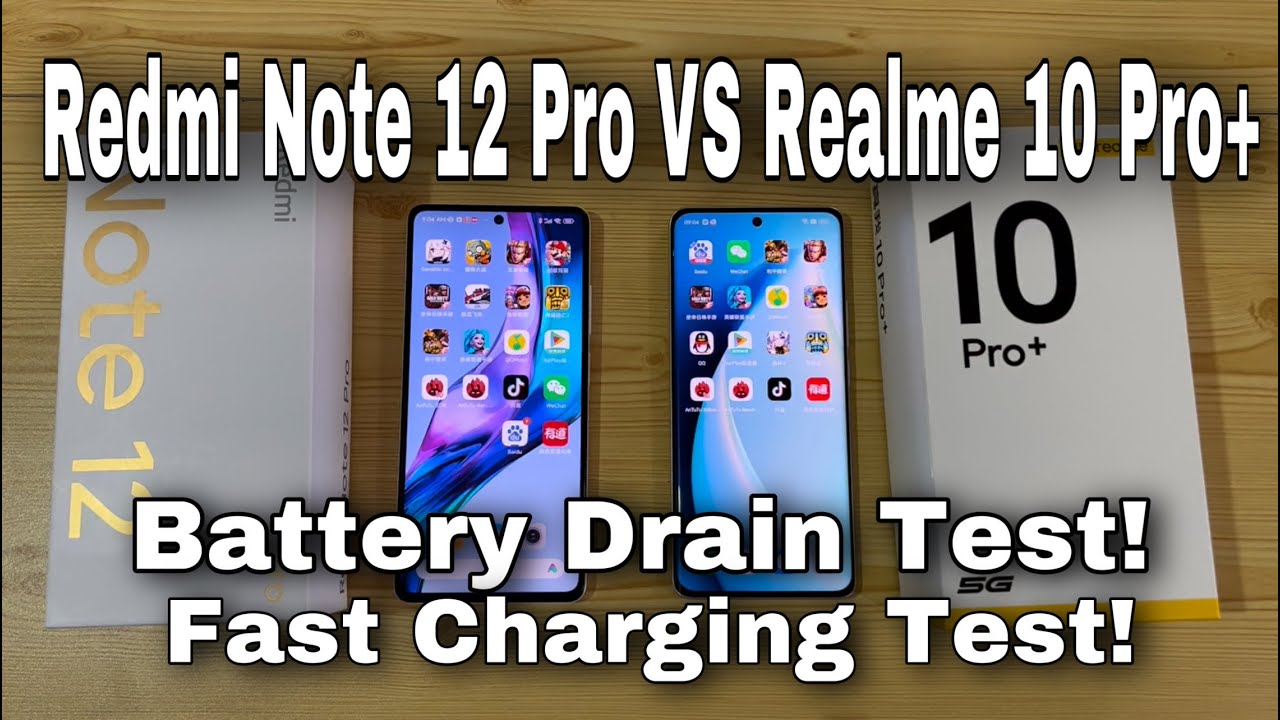 Realme 10 Pro Plus против REDMI NOTE 12 Pro | Тест на разрядку аккумулятора и быструю зарядку! Кт...