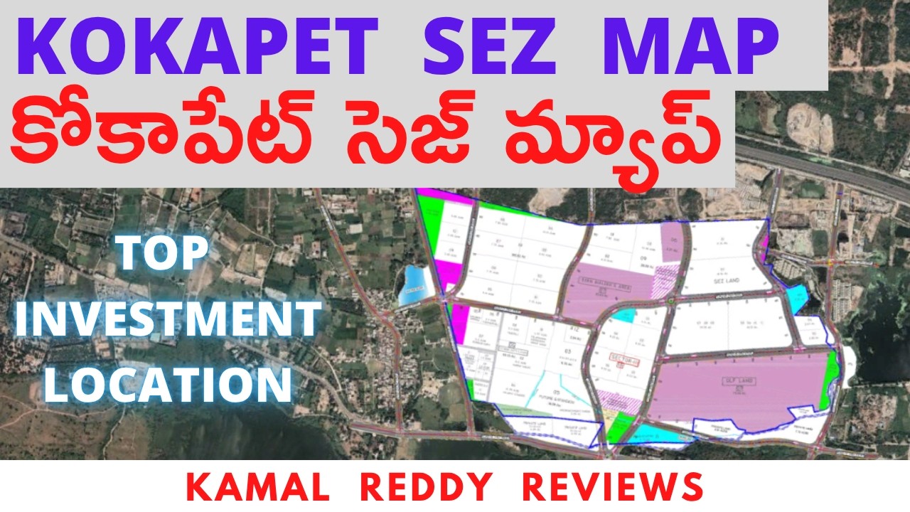 Kokapet SEZ Map | Neopolis | Kokapet vision for 2030 - Part 2/4 | Hyderabad