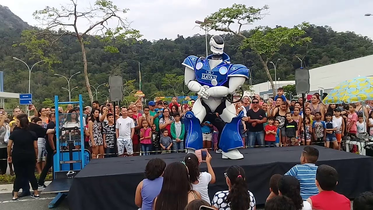 ROBÔ DA HAVAN EM PRAIA GRANDE SP.