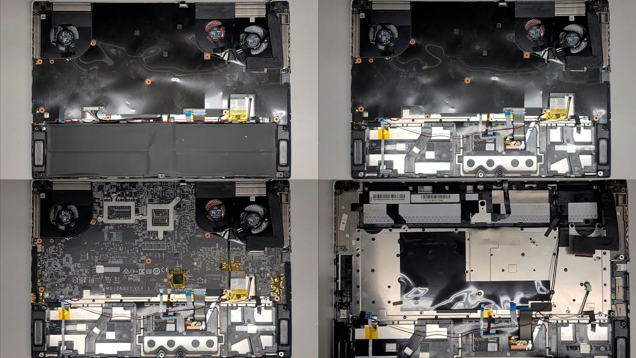 MSI P65 Creator 8RF Disassembly RAM SSD Hard Drive Upgrade Battery Motherboard Replacement Repair