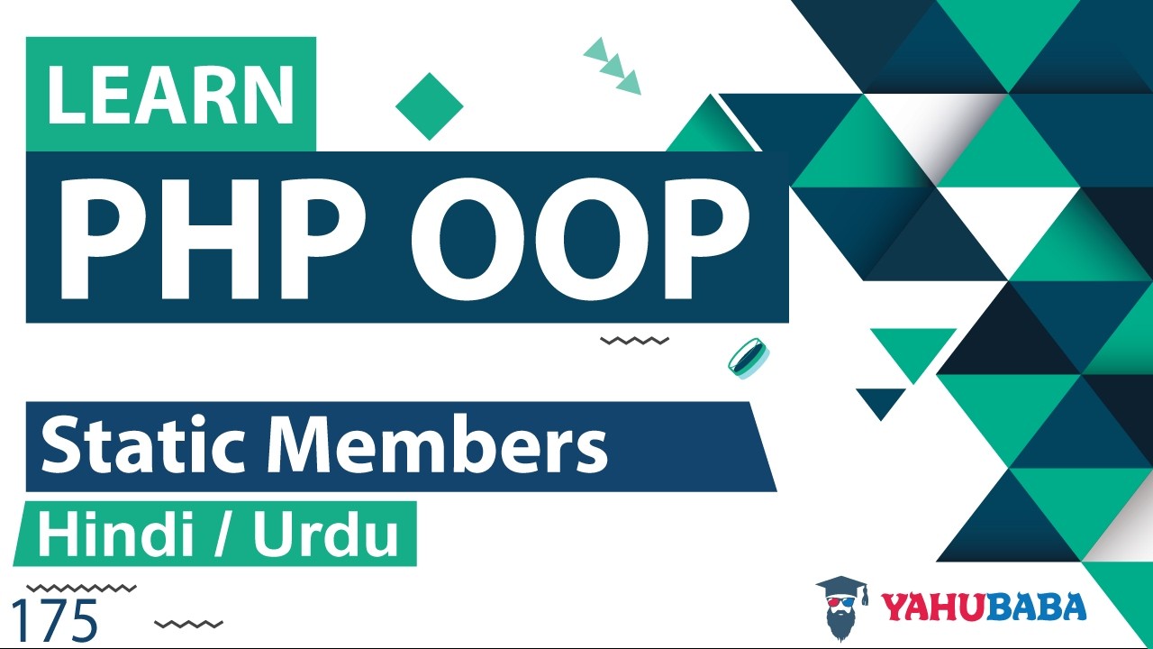 PHP OOP Static Members Tutorial in Hindi / Urdu