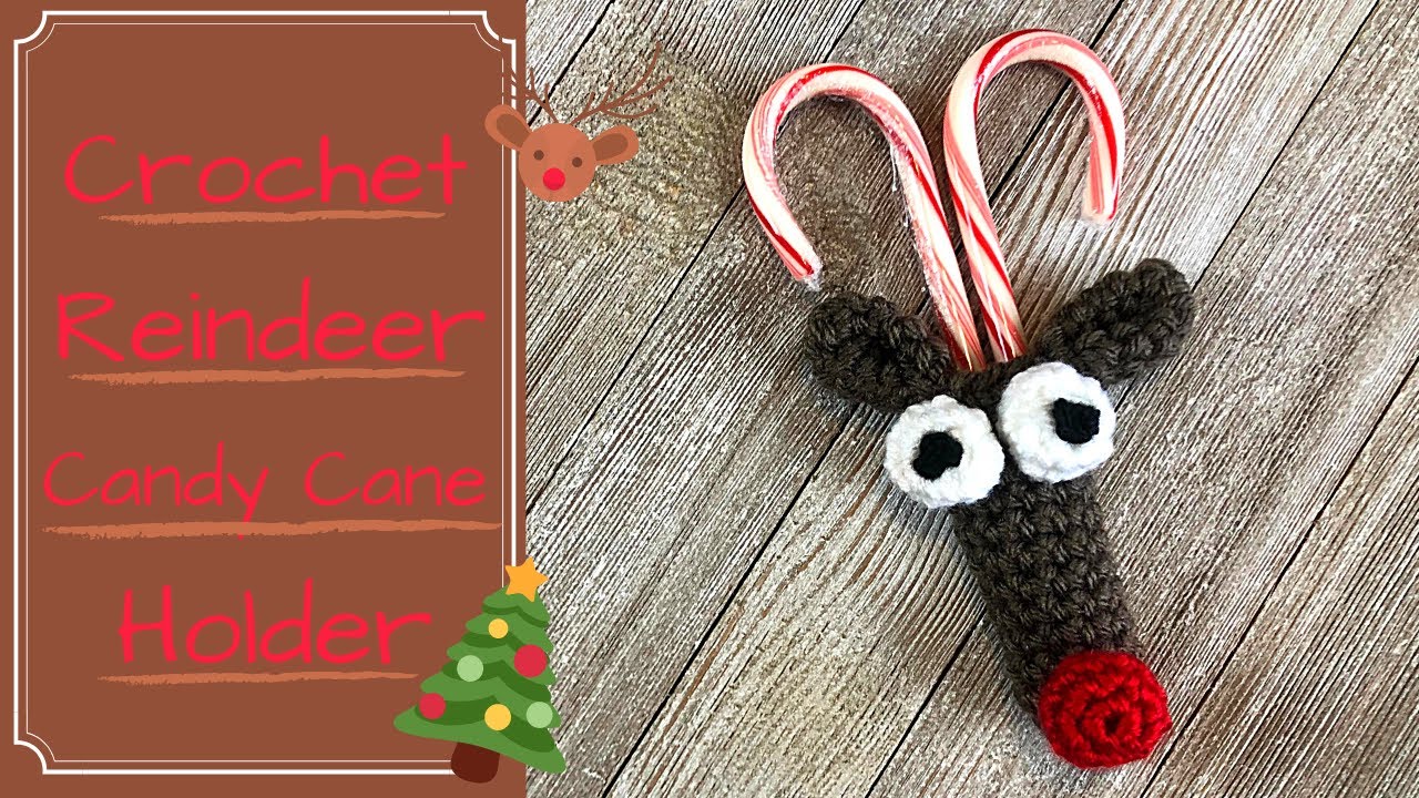 FAST And EASY Crochet Reindeer Candy Cane Holder : Holiday : Giftable: Sellable