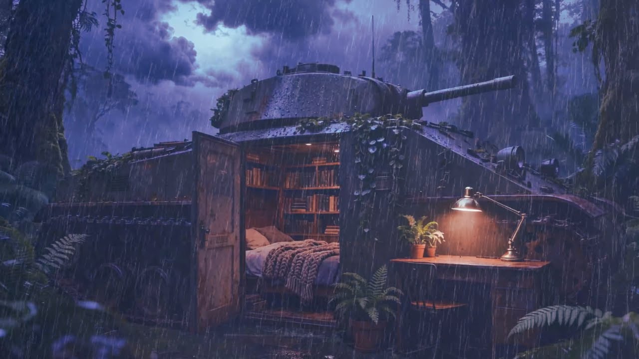 Calming Rain & Piano – Stress Relief Music for Restful Night Sleep