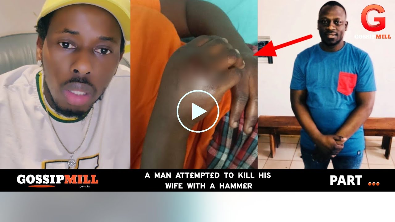 A man attempt£d to k!ll his wife with a hammer