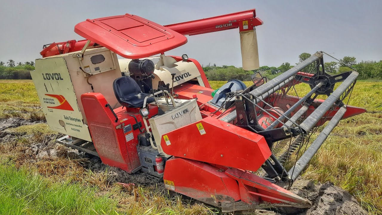 LOVOL HARVESTER PADDY HARVESTING PART-4 # kpm tractors
