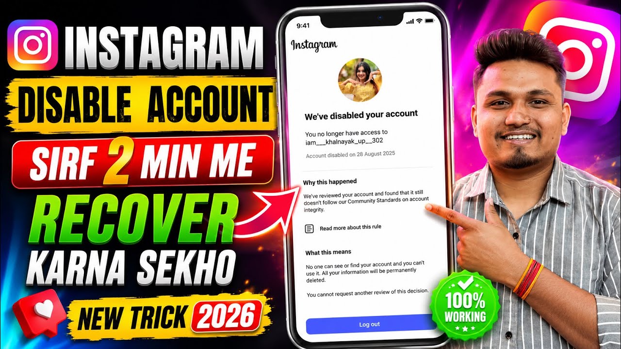 Instagram Disabled Account Recovery 📣 | We Disabled Your Account Instagram | Disabled Instagram 