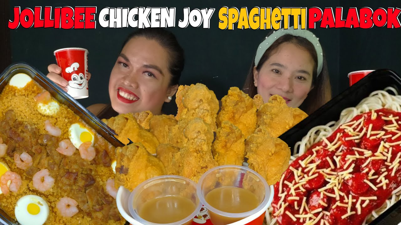 JOLLIBEE MUKBANG COLLABORATION W/@ryannslife1730 |JOLLIBEE CHICKEN AND SPAGHETTI MUKBANG PHILIPPINES