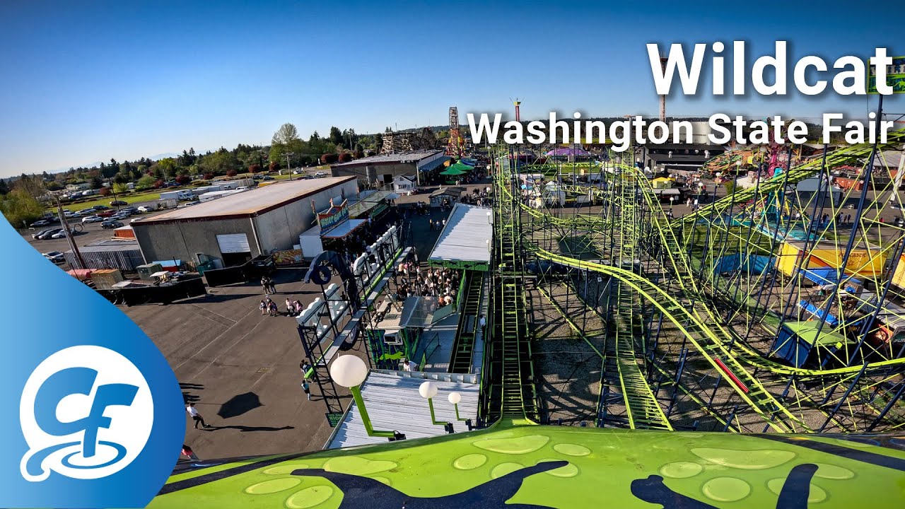 Wildcat front seat on-ride 5K POV @60fps Washington State Fair