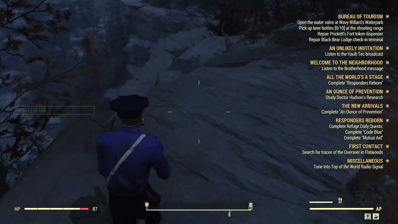 Fallout 76- New road to north map