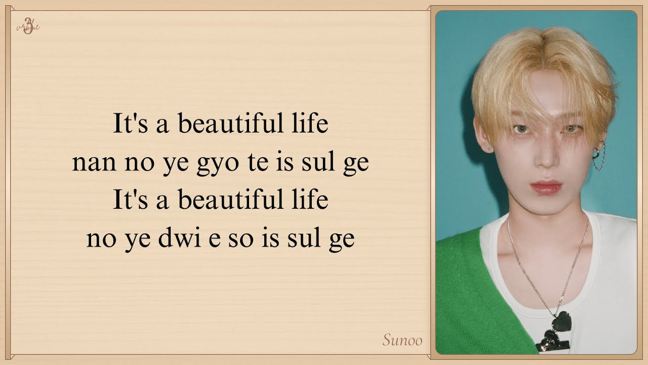 ENHYPEN SUNOO 'Beautiful (Original song: Crush)' Easy Lyrics