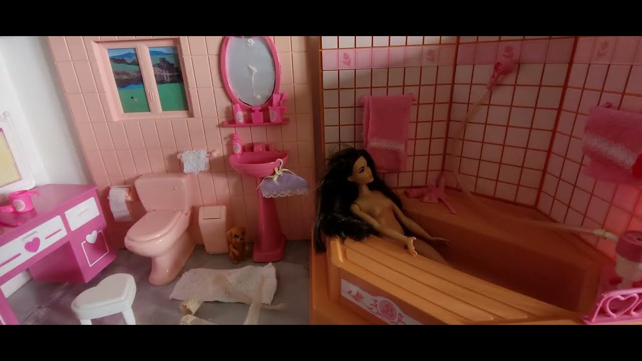 Vintage Barbie Badezimmer 