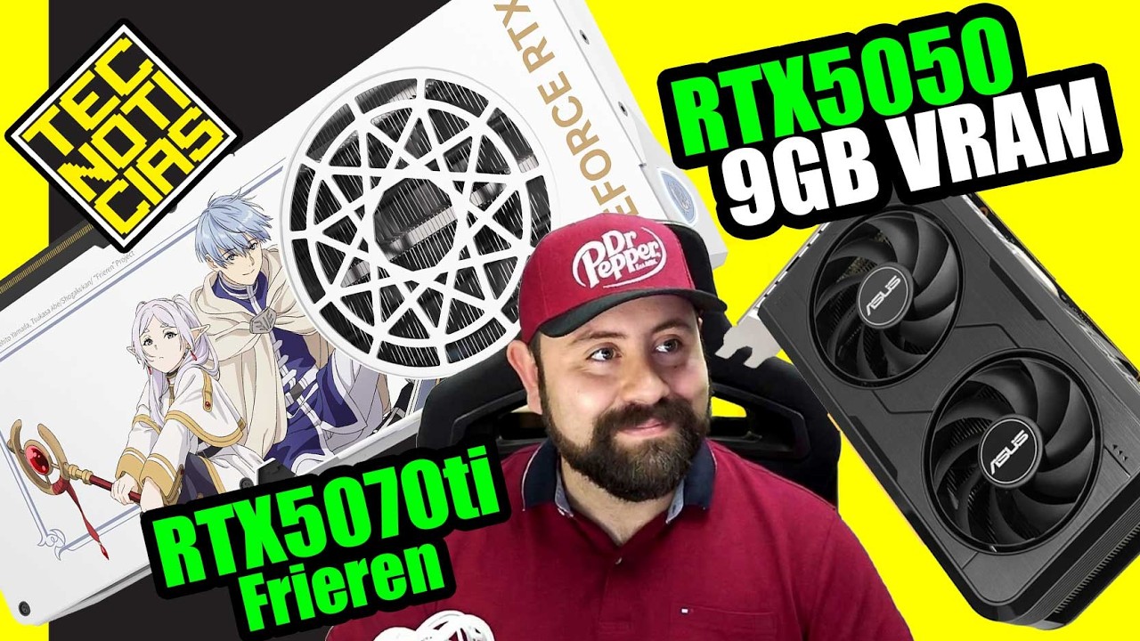 ¿Será suficiente con la nueva RTX5050 de 9GB? MSI + Frieren! Tarjetas Graficas de ORO!!