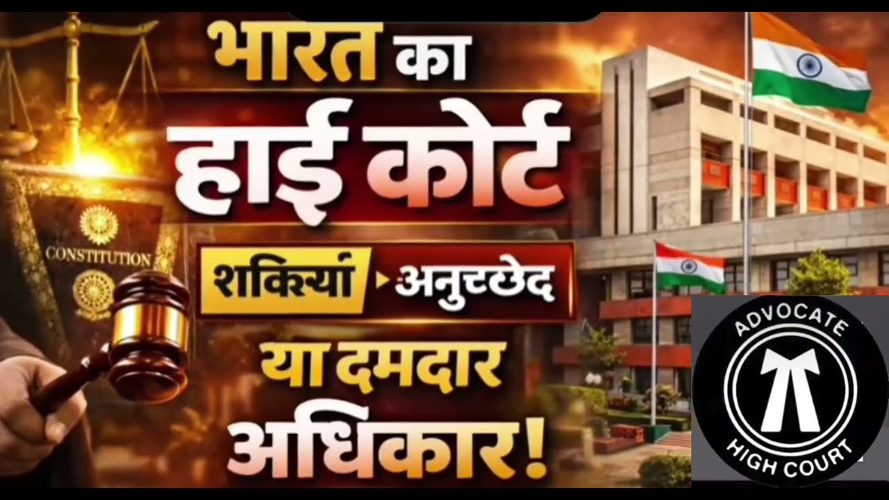 भारत का हाई कोर्ट उसकी शक्तियां एवं अनुच्छेद और अधिकार व नियुक्ति एक ही वीडियो में जानेंगे आज