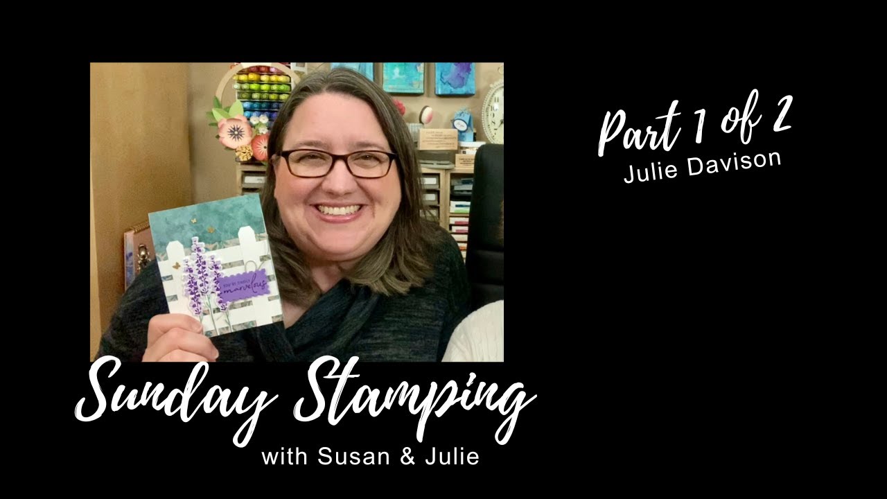 Sunday Stamping Ep 135: Stampin' Up! Perennial Lavender | Painted Lavender Split Lattice Fence Card