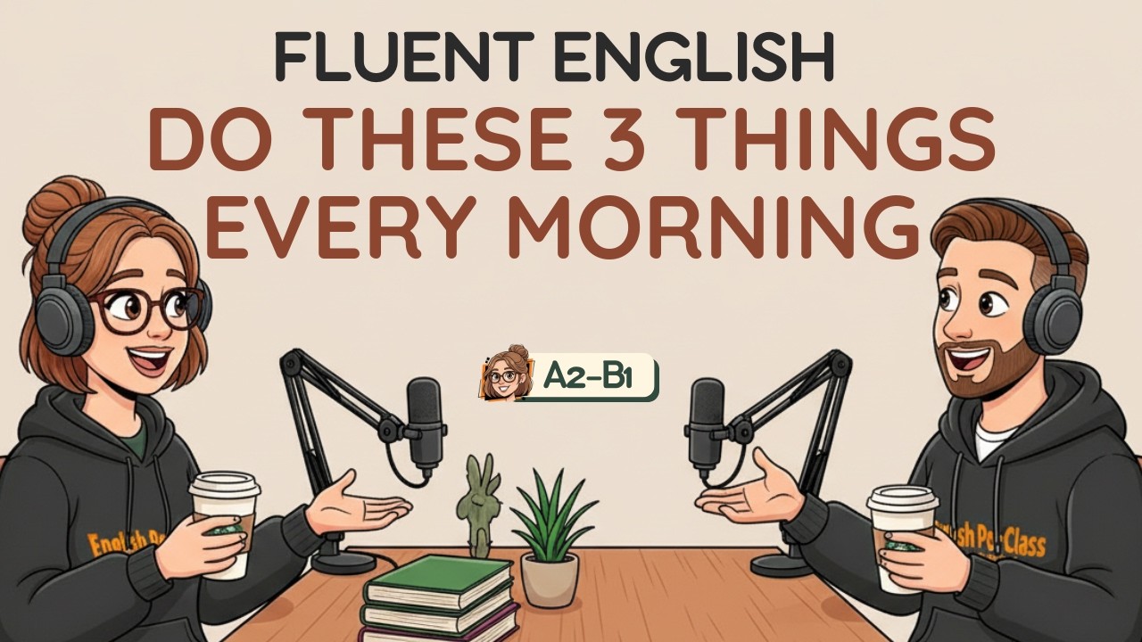 English Podcast with Easy English Conversation | Do These 3 Things Every Morning for Better English