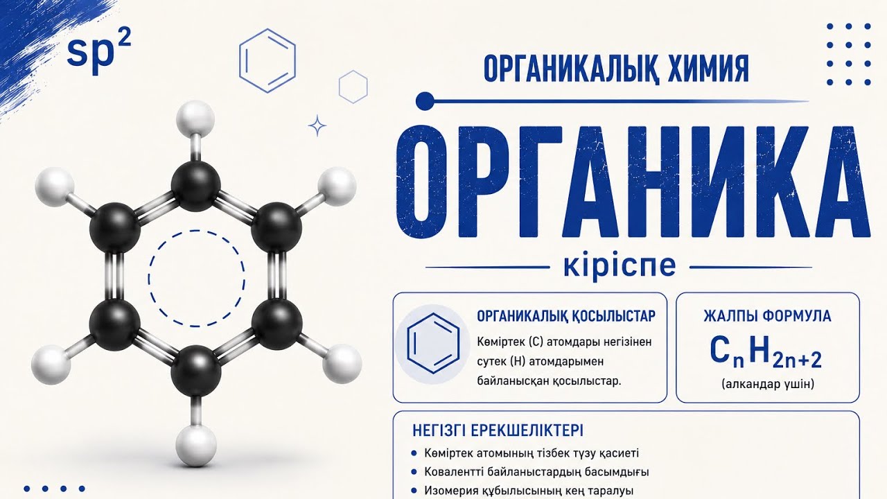 Органикаға кіріспе. Гомолог, радикал, изомерлену. Органикалық қосылыстардың жіктелуі