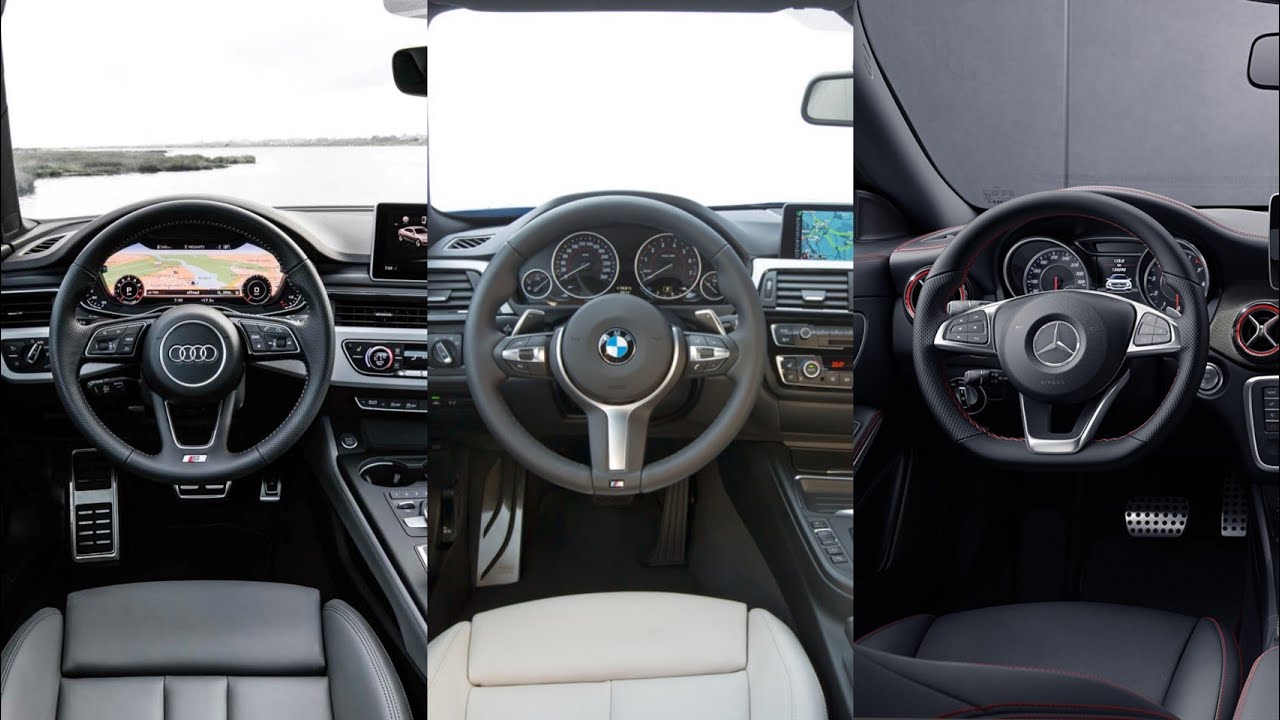 Audi A5 Sportback VS BMW 4-Series Gran Coupe VS Mercedes-Benz CLA - INTERIOR