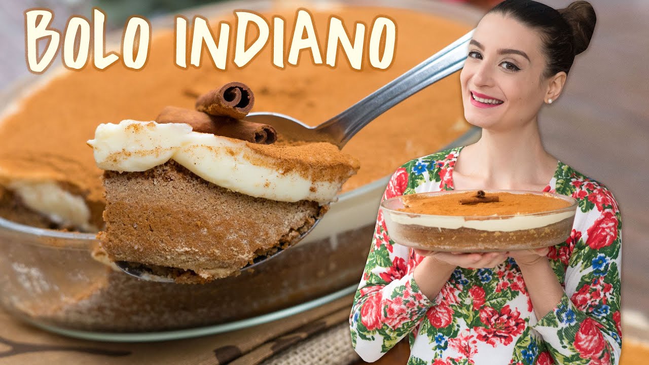 BOLO GELADO NA TRAVESSA: INDIANO (Sobremesa super Prática!) - Cozinha do Bom Gosto - Gabi Rossi