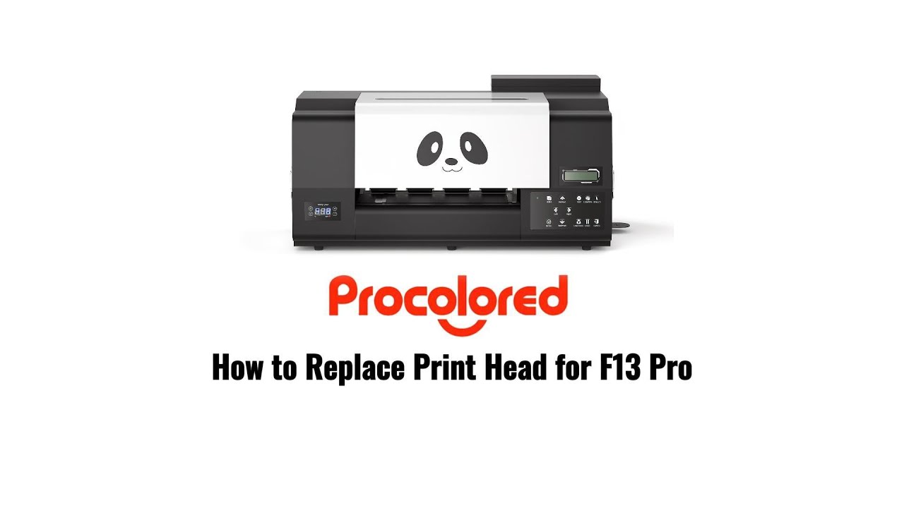 How to Replace Print Head for F13 Pro