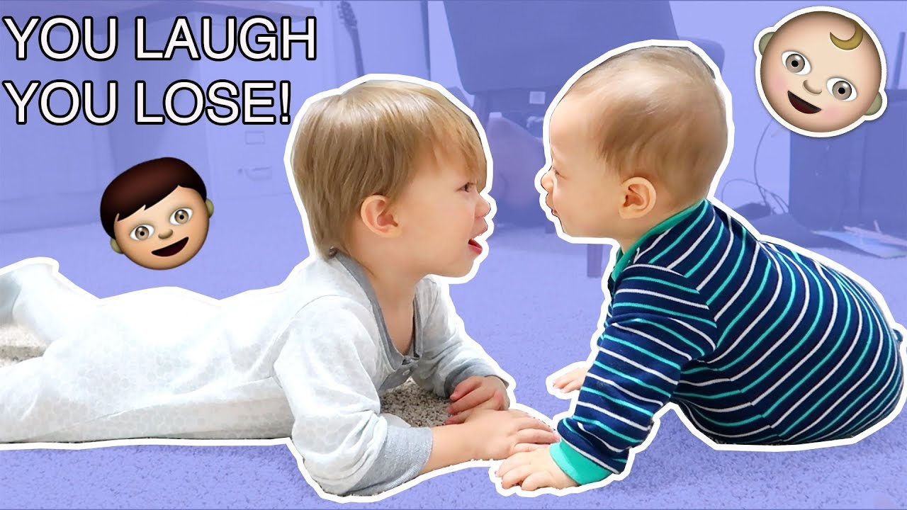 TODDLER VS.  BABY STARE OFF