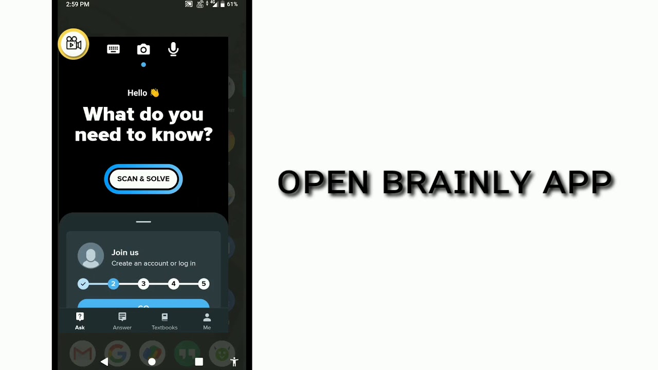 How to log in or sign up in brainly
