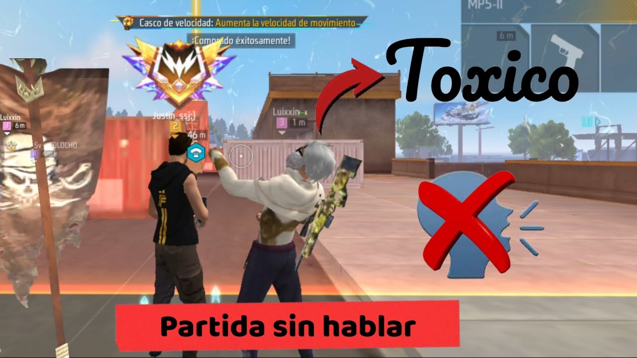 Partida sin hablar en el rango gran maestro | FREE FIRE crónicas