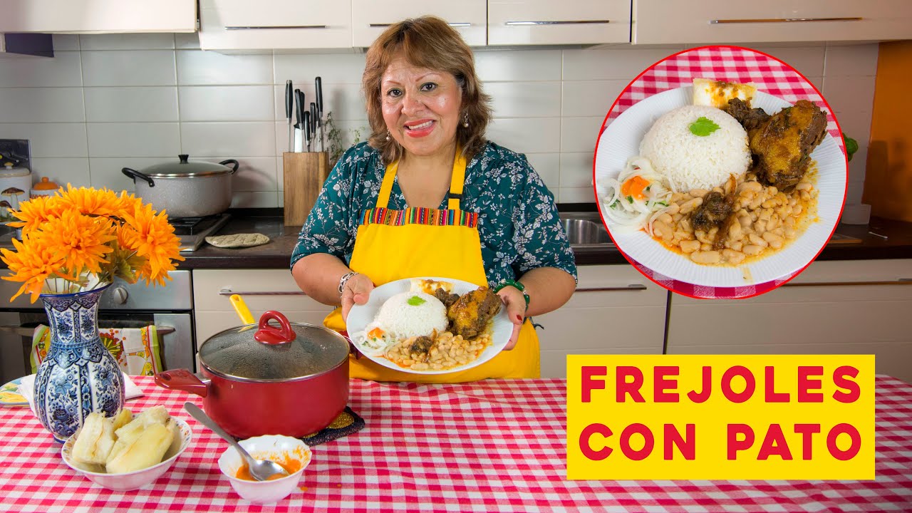 PATO CON FREJOLES / COCINANDO CON ELVITA LA PERUANITA