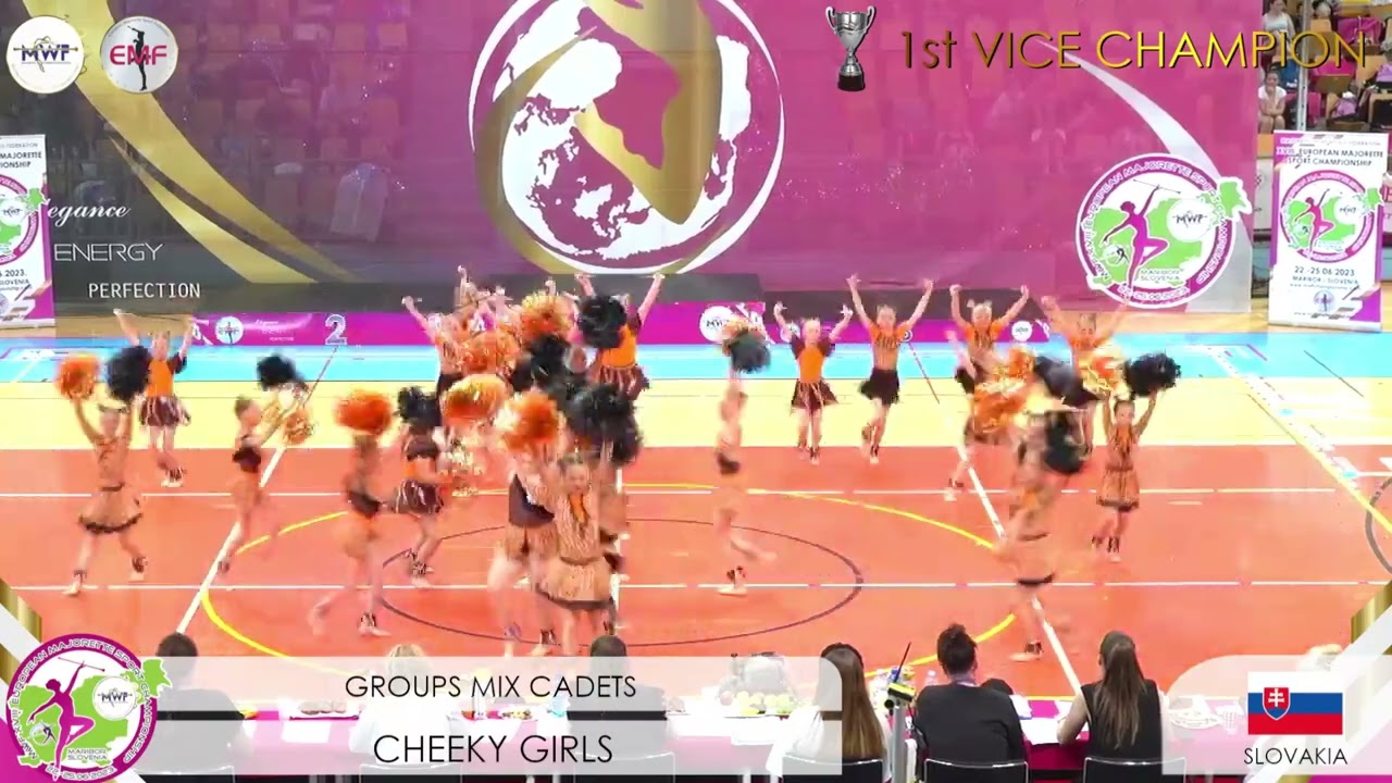 MWF/ 🏆 EUROPEAN 1st VICE CHAMPION 2023. 🏆GROUP MIX CADETS / CHEEKY GIRLS - SK