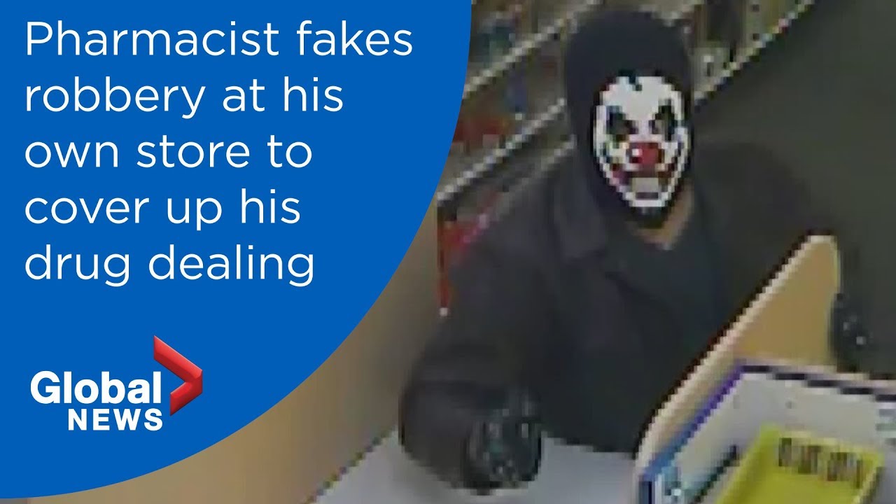 Pharmacist fakes robbery at his own store to cover up his drug dealing
