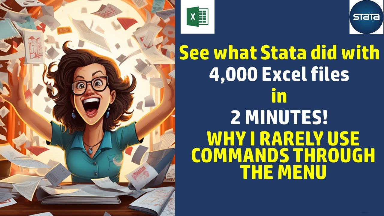 See what #Stata did with 4,000 Excel files in 2 MINUTES!
